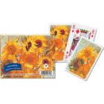 Karty Piatnik Van Gogh SUNFLOWERS SŁONECZNIKI 2 talie