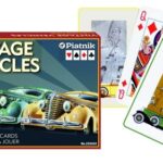 Prezent z klasą Karty VINTAGE VEHICLES Piatnik 2 talie