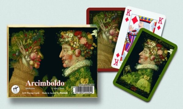 Unikatowe Karty PIATNIK z serii Giuseppe Arcimboldo 2 talie