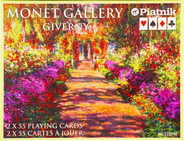Gra karciana Karty do gry Piatnik 2 talie, Monet Gallery Giverny