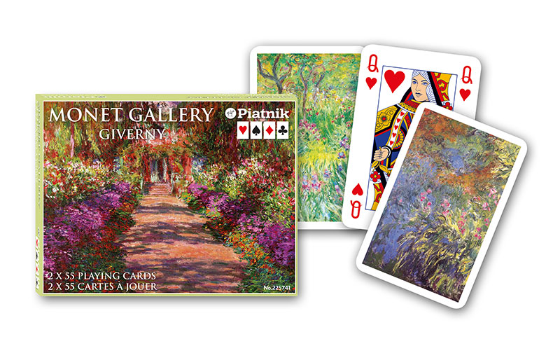Karty Piatnik Monet Gallery Giverny Gra karciana 2 talie