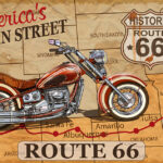 Tabliczka ozdobna ROUTE 66  metalowa vintage