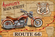 Tabliczka ozdobna ROUTE 66  metalowa vintage