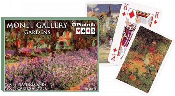 Karty do gry Piatnik 2 talie Monet Gardens Gallery