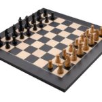 Luksusowy Zestaw Szachów Turniejowych – Profesjonalna Szachownica 50x50 z Figurami Staunton w Kasetce