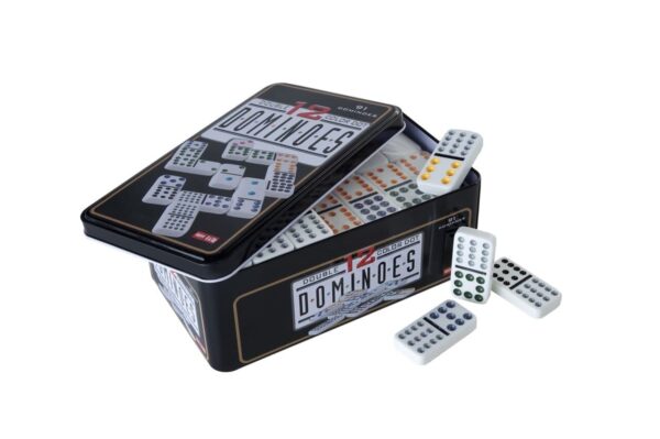 Domino DOUBLE 12/91 w metalowym pudełku