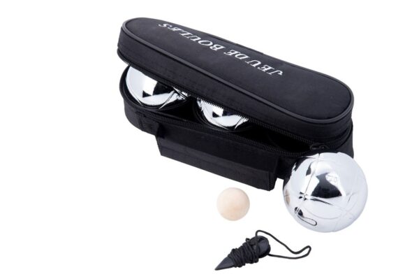Kule do pétanque, zestaw 3 sztuki, średnica 74 mm w welurowym etuii