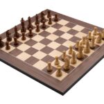 Wyjątkowy, ekskluzywny zestaw SZACHY TURNIEJOWE deska 50x50 figury Staunton