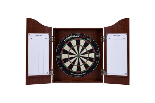 Szafka do darta Longfield PRO 501, tarcza sizalowa do rzutek, machoń,