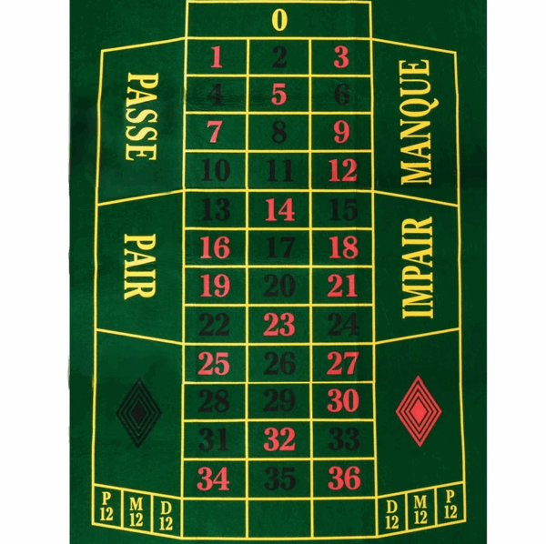 Mata do Ruletki z Filcu – Zielona 130x90 cm