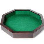 Tacka do Gry w kości 38 cm Drewniana Ośmiokątna