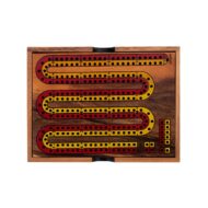 Cribbage gra karciana z planszą drewno akacjowe 52 karty zestaw