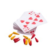 Cribbage gra karciana z planszą drewno akacjowe 52 karty zestaw