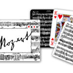 Karty PIATNIK 2 Talie Mozart Black and White Gra w Karty