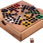 CHIŃCZYK Ludo Drewniane TRADYCYJNA Gra Rodzinna 2–6 graczy Eco Box