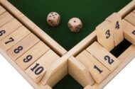 SHUT THE BOX || gra drewniana 29×29×3,5 cm || instrukcja PL