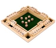 SHUT THE BOX || gra drewniana 29×29×3,5 cm || instrukcja PL