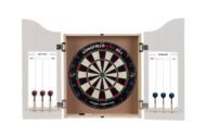 DARTS tarcza+rzutki sizalowa w szafce kolor JASNY DĄB