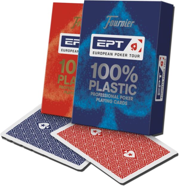 Fournier EPT 100% Plastic Talia kart do pokera angielskiego