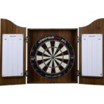 DARTS tarcza+rzutki sizalowa w szafce kolor BRĄZ