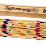 Bierki Mikado 25 cm w drewnianym pudełku-Gra zręcznościowa