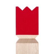 KUBB Gra Wikingów Drewniana KRÓL 30cm Ogrodowa Gra Zręcznościowa z Workiem - obrazek 4