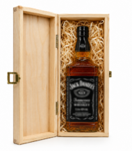 Drewniana skrzynka na Whisky alkohol – pudełko naturalne drewno - obrazek 3
