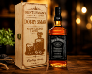 Drewniana skrzynka na Whisky alkohol – pudełko naturalne drewno - obrazek 2