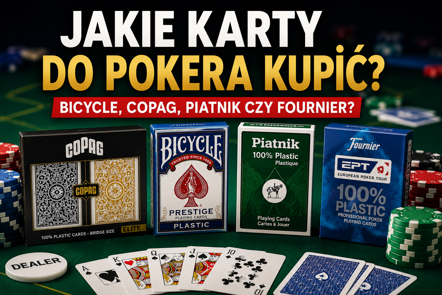 Jakie kupić karty do pokera? Piatnik, Bicycle, Copag czy Fournier