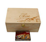 Zestaw do Gry w Karty „Wielki Szu” – Sukno 140×140 + 2 Talie Piatnik Luxury + Drewniana Szkatułka - obrazek 5